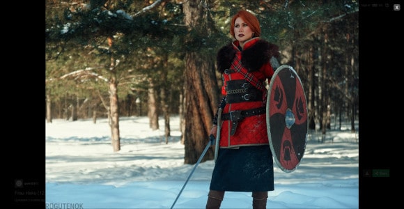 An image of a cosplay model