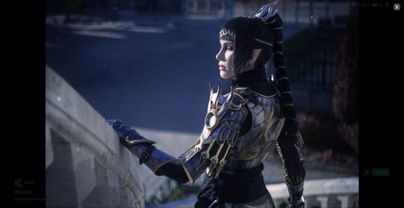 An image of a cosplay model